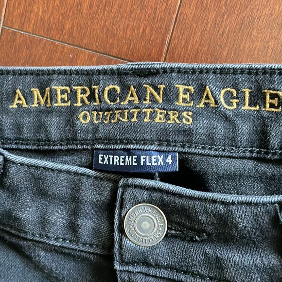 American Eagle black jeans slim cut extreme flex 4 Sz 30 30 - Picture 3 of 6